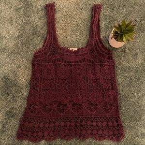 Pins and Needles Lacey tank top